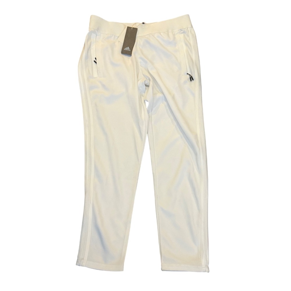 adidas Women's 3-Stripe Tapered Track Pants White Size Medium NWT